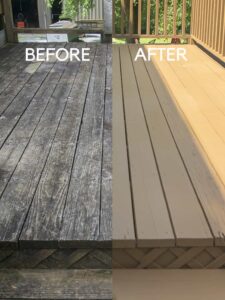 Before and after Deck Repair Santa Barbara