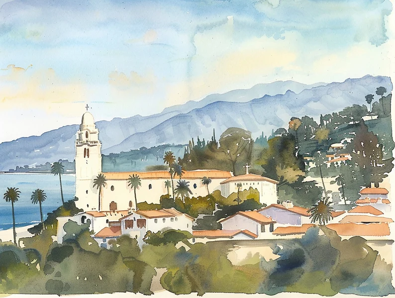 Painting of Santa Barbara